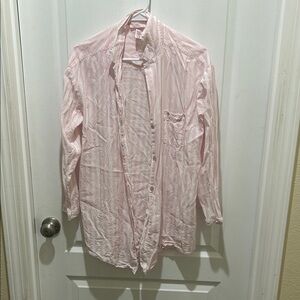 Victoria's Secret Pink and White Striped Shirt